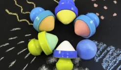 6 Chunky Chalks With Easy Grip Handles