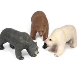 16 Inch White, Brown & Black Bear Bundle
