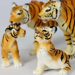 4 Small World Tiger Toy Figures