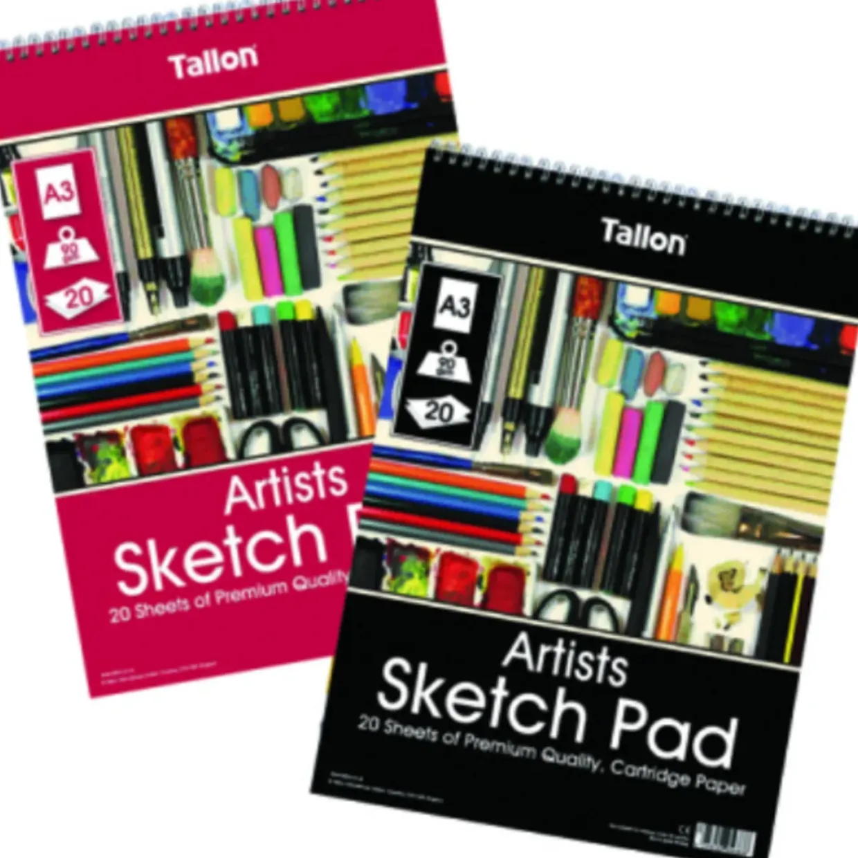 Artists A3 Sketch Pad - 20 Sheets - Pack of 6