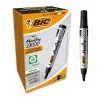 BIC 2300 Permanent Marker Chisel Tip Black (Pack of 12)
