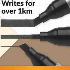 BIC 2300 Permanent Marker Chisel Tip Black (Pack of 12)