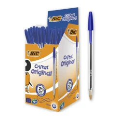 BIC Cristal Ballpoint Pen - Blue - Pack of 50
