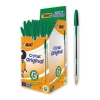 BIC Cristal Ballpoint Pen - Green - Pack of 50