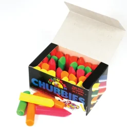 Chubbi Stumps: 40-Pack of Vibrant Neon Crayons