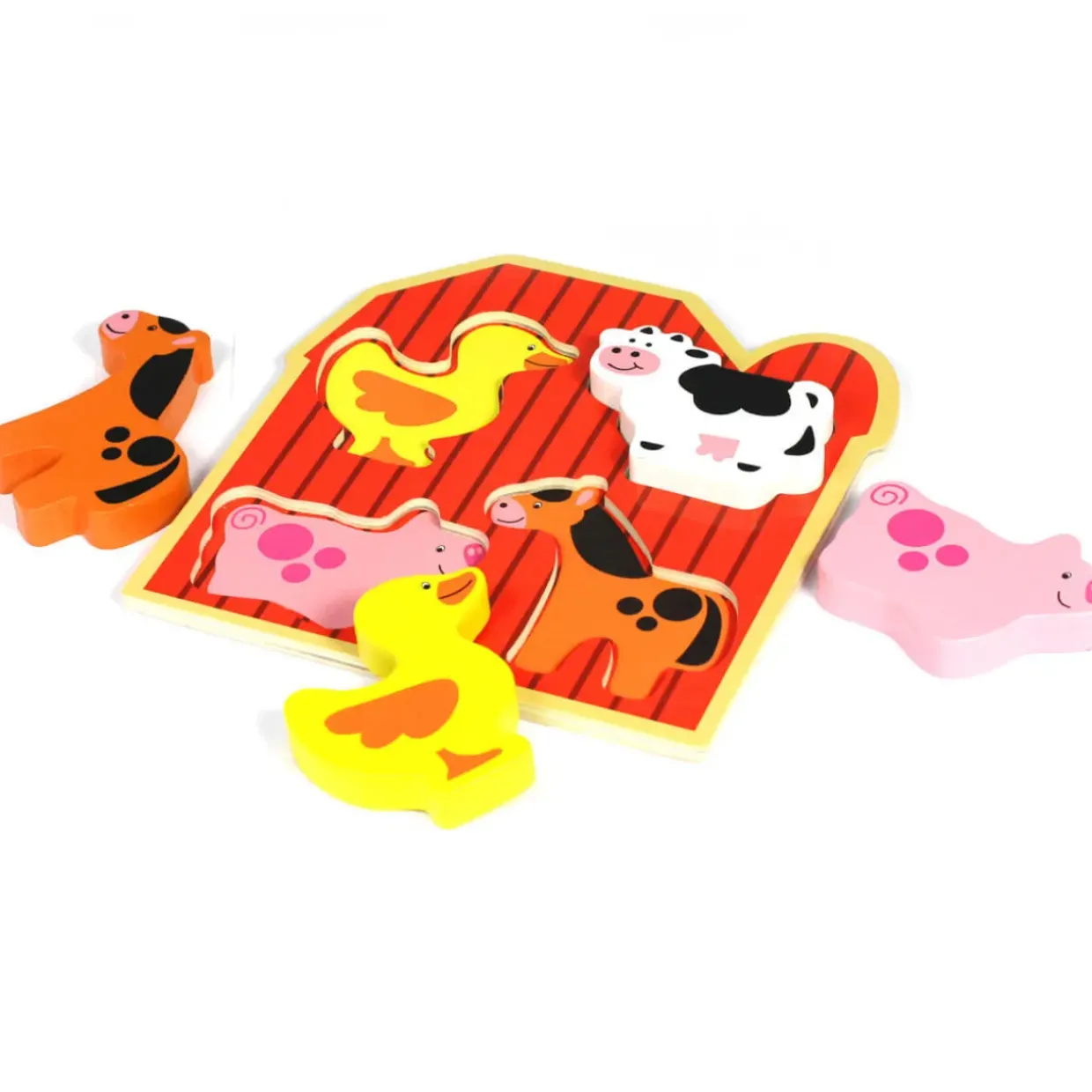 Chunky Farm Animal Wooden Jigsaw Puzzle for Kids
