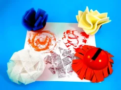 Giant Textured Palm Printers Set Of 4