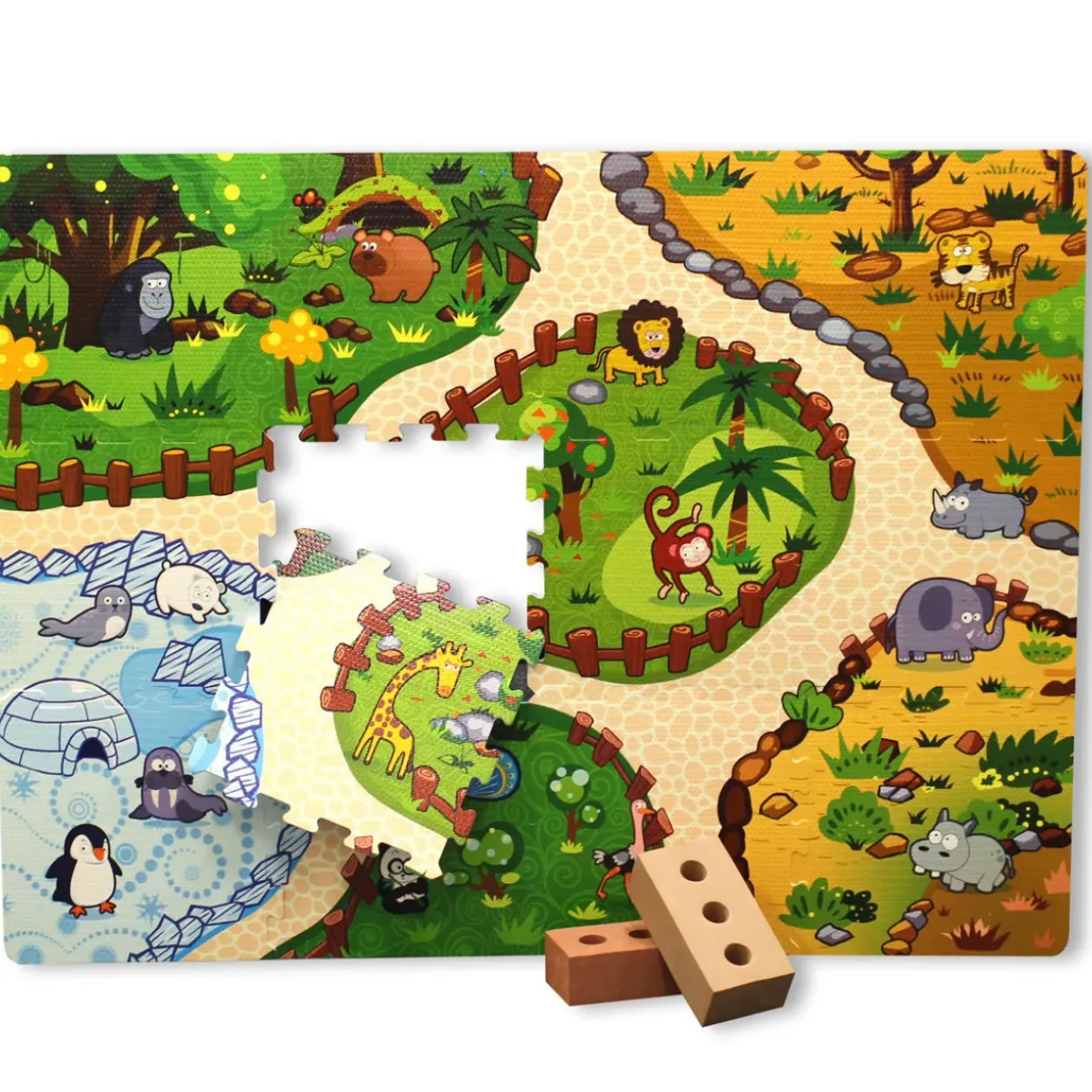 INTERACTIVE BABY & TODDLER PLAY MAT - Animals