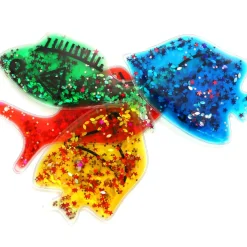 Jelly Fish Shapes Var Colours W Glitter Pack Of 4