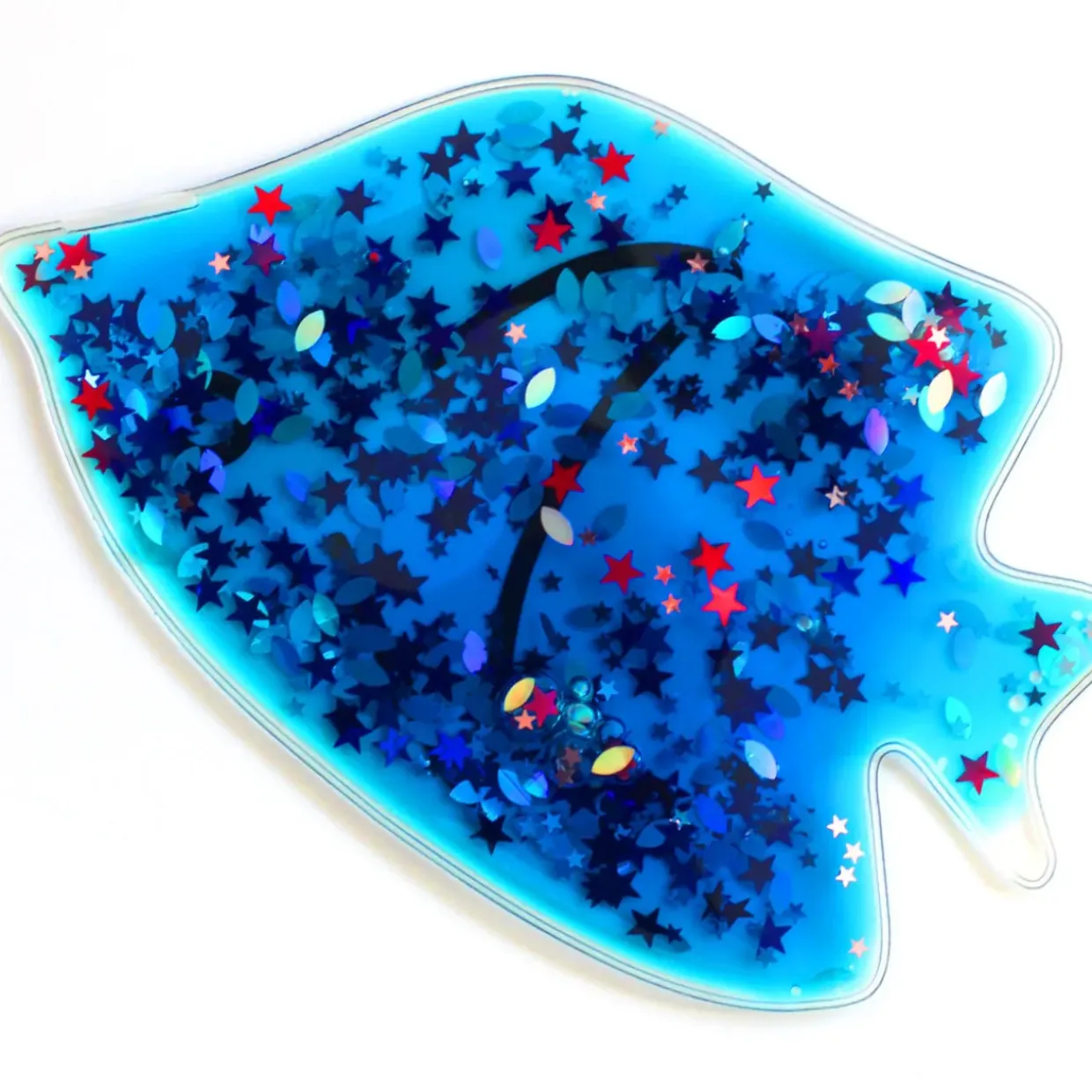 Jelly Fish Shapes Var Colours W Glitter Pack Of 4