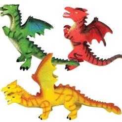 Jumbo Dragon Toy Set - 3 Unique Multi-Headed Designs