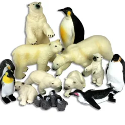 Jumbo Small World Arctic Animal Toys Adventure Set - 13pc