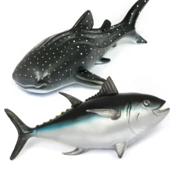 Jumbo Small World Sea Animal Toys 2pc - Whale & Tuna