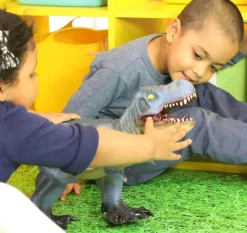 Jumbo T-REX Toy Blue - 23 Inch - Perfect for Small World Play