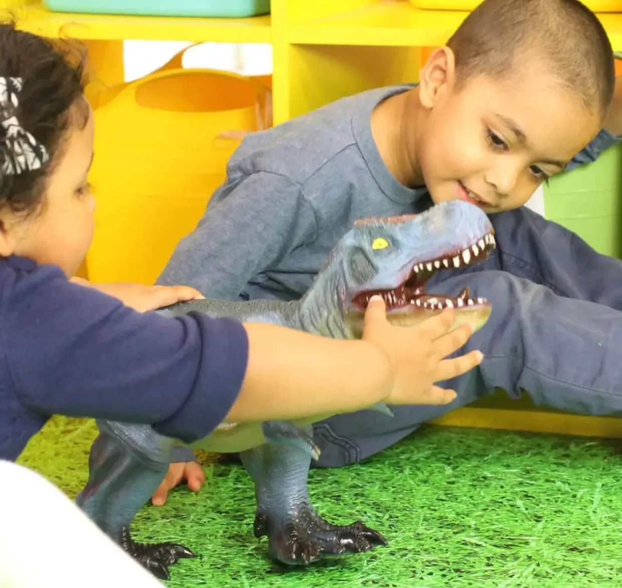 Jumbo T-REX Toy Blue - 23 Inch - Perfect for Small World Play