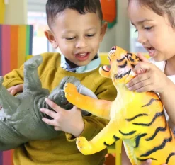 Jumbo Wild Safari Animal Toys Bundle of 5.