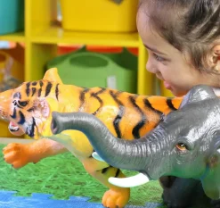 Jumbo Wild Safari Animal Toys Bundle of 5.