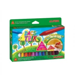 Junior Dacstrix Triangle Wax Crayons Pk12