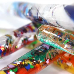 Large Glitter Sensory Tubes - 4-Pack for Visual & Sensory Play