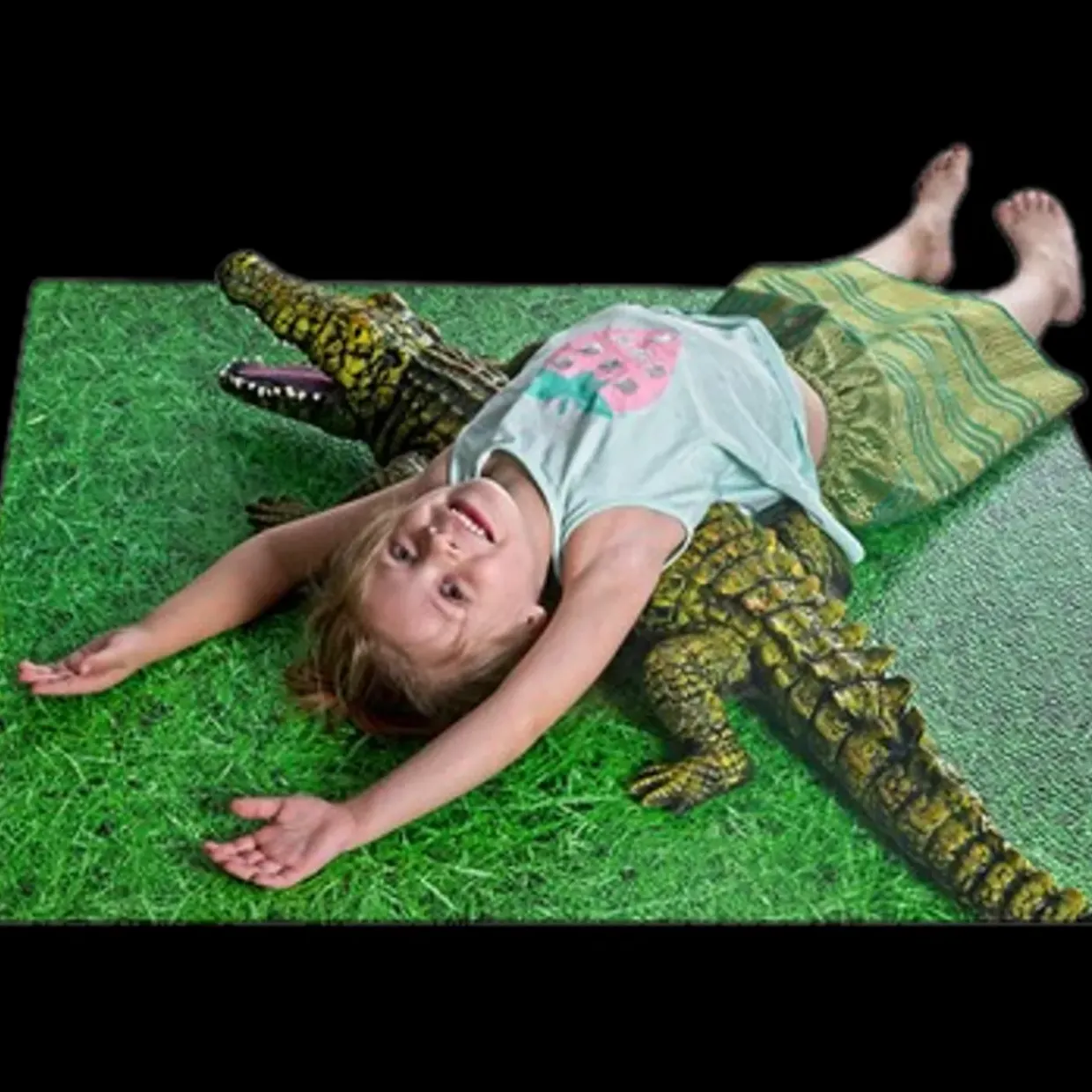 Large Interlocking Foam Play Mats - Grass Design