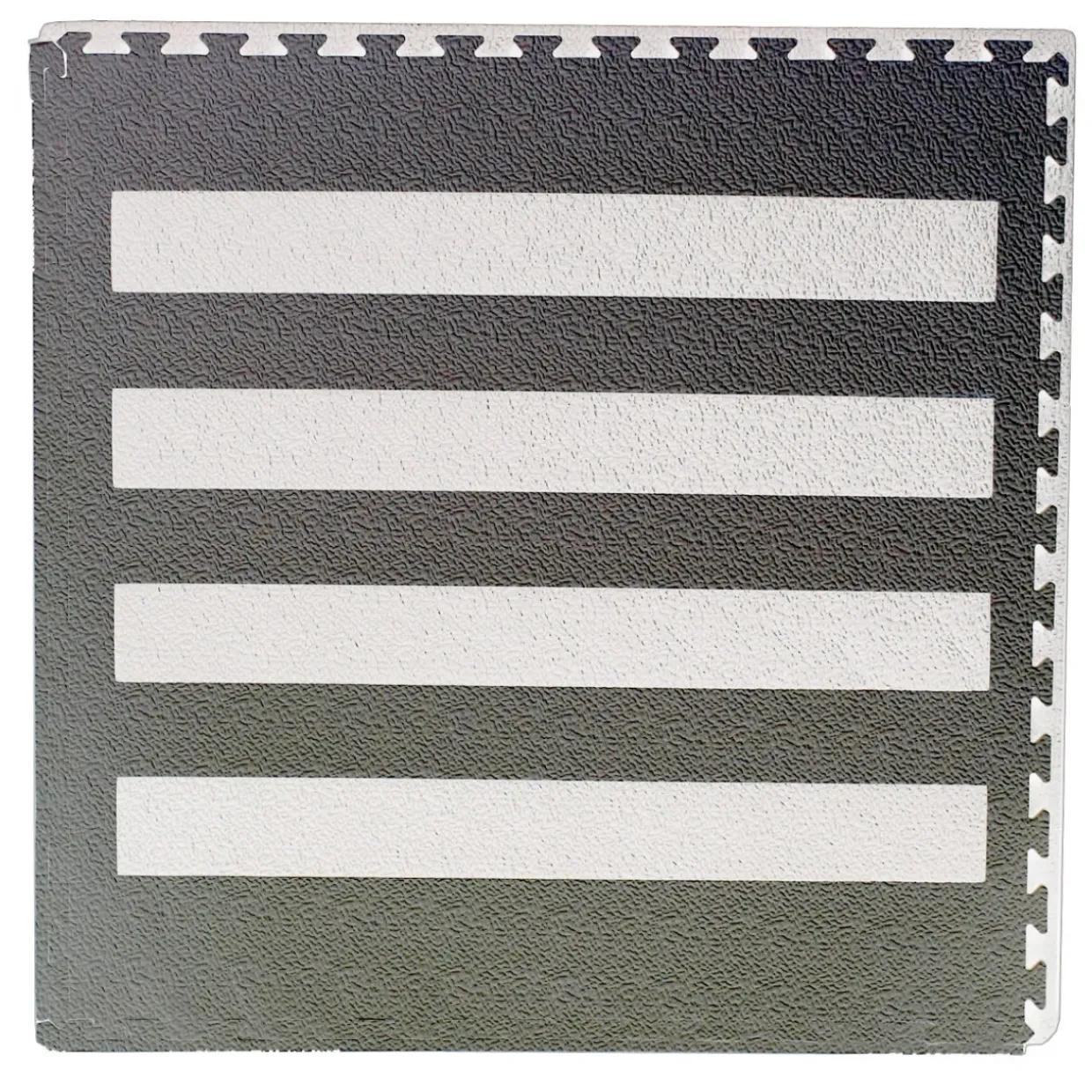 Large Interlocking Foam Play Mats - Zebra Crossing Design - 104 x 104cm