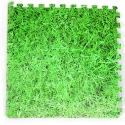Large Interlocking Foam Play Mats - 4x Grass & 4x Water