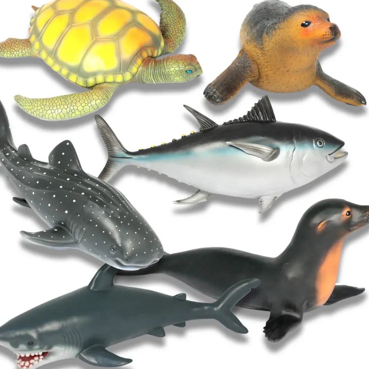 Large Sea Animal Toys - 6pc