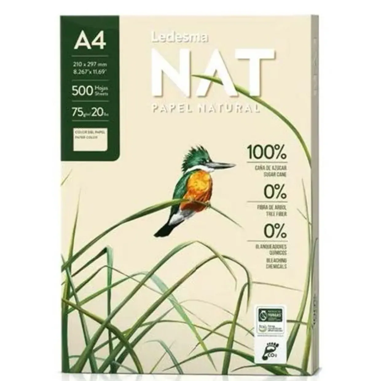 NATURAL & ECO-FRIENDLY A4 PAPER - 5 Reams 2500 Sheets