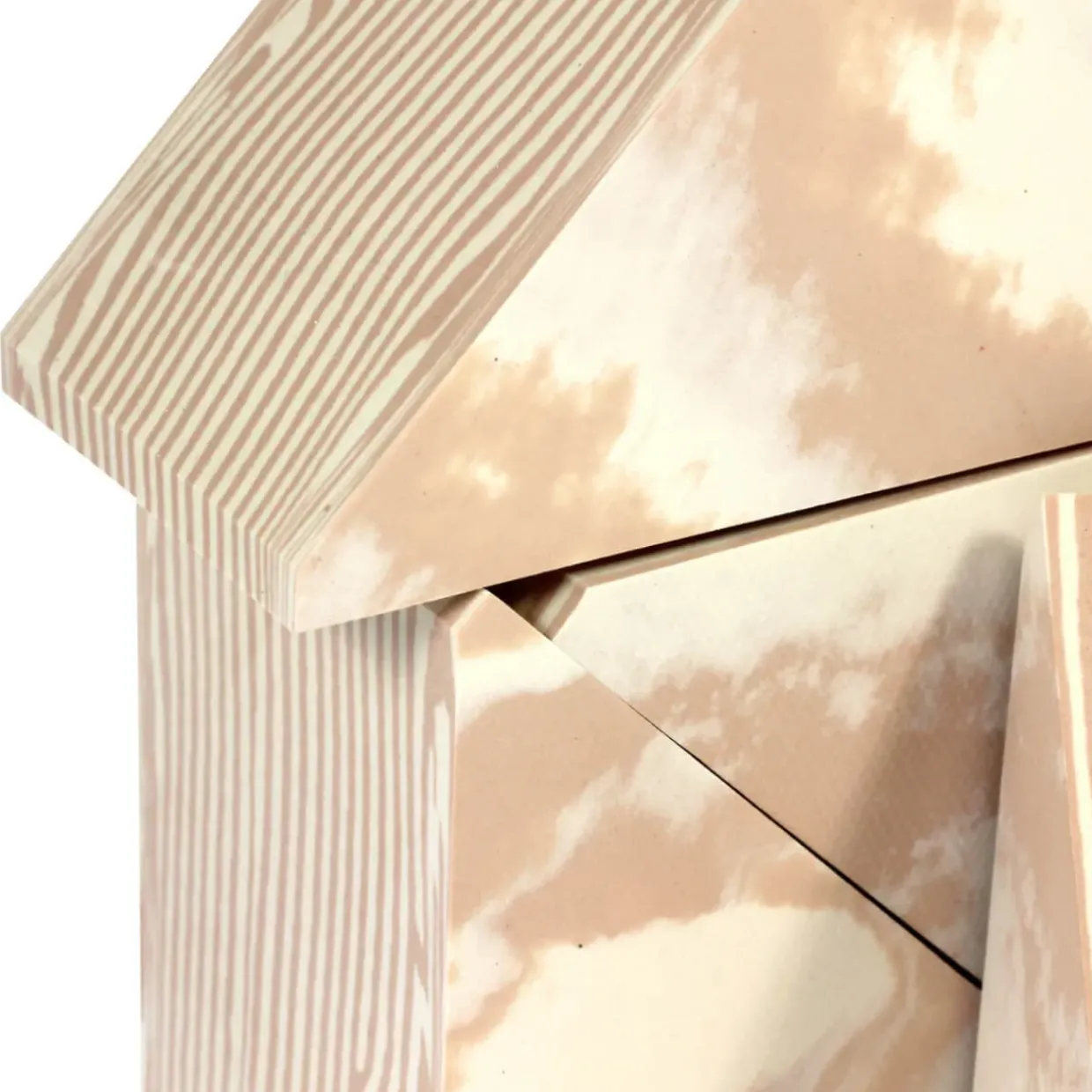 10-Pack Wood Effect Foam Building Triangles