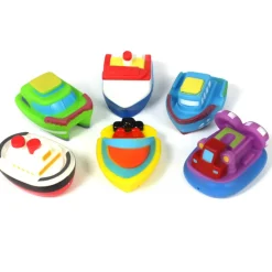 6pc boat bath toy squirters
