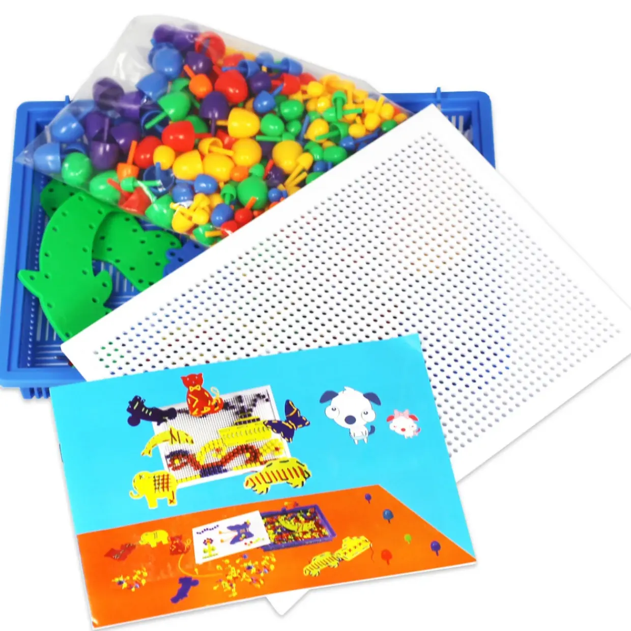 368PC Mosaic Peg board Construction Set