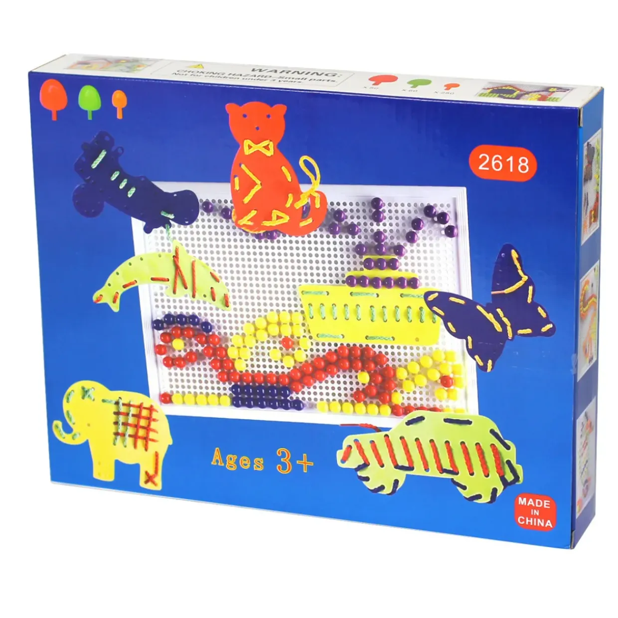 368PC Mosaic Peg board Construction Set