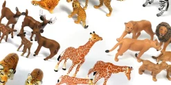 32pc Small World Safari Animals - Perfect for Early Learning and Creative Play