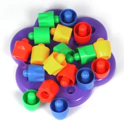 19PC Stacking Pegs Construction Set