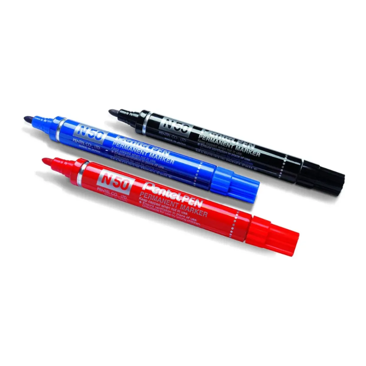 Pentel N50 Permanent Marker Bullet Assorted (Pack of 4)