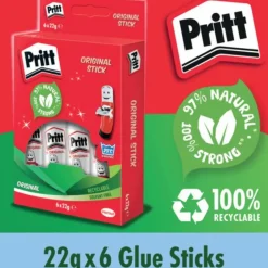 Pritt Stick Glue Sticks 22g (Pack of 6)