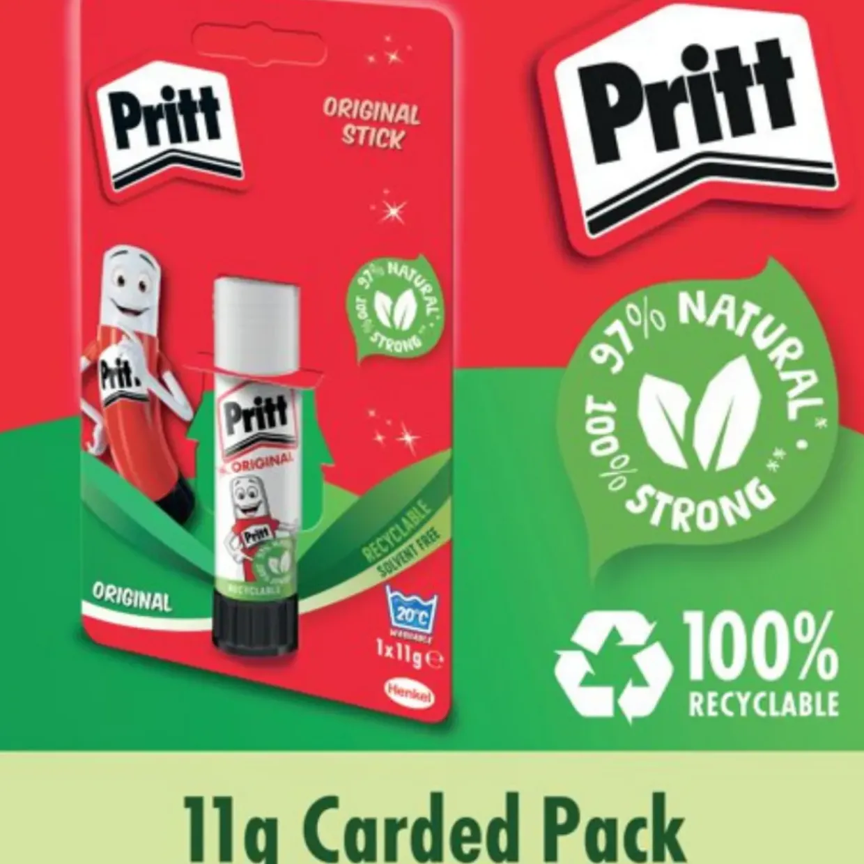 Pritt Stick Glue Sticks 11g (Pack of 12)