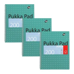 Pukka Pad Metallic A4 Notebook 200 Pages (Pack of 3)