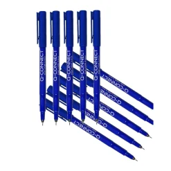 Q-Connect Blue 0.4mm Fineliner Pen (Pack of 10)