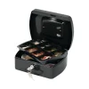 Q-Connect Cash Box 8 Inch Black