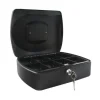 Q-Connect Cash Box 12 Inch Black