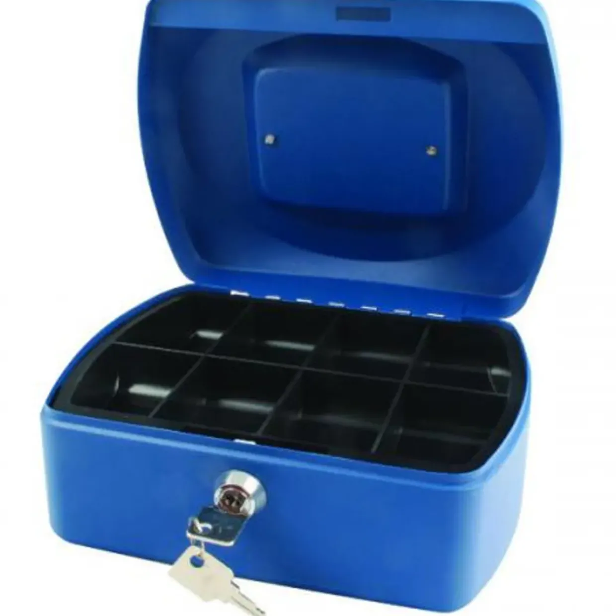 Q-Connect Cash Box 8 Inch Blue