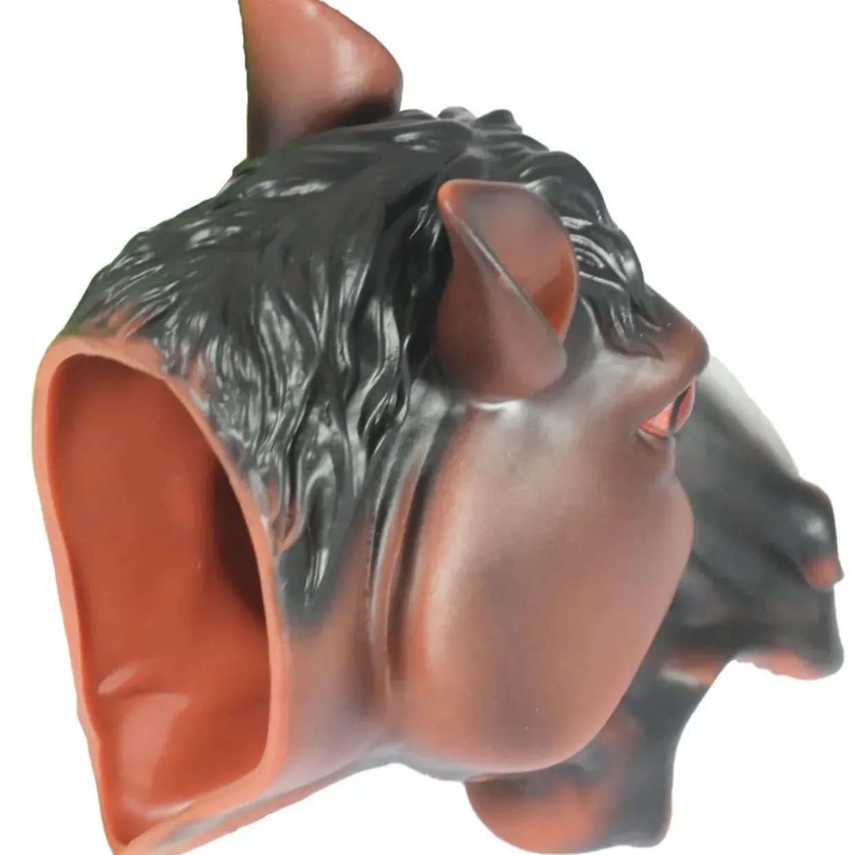 Realistic Farm Animal Hand Puppet Set - Horse & Pig