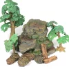 Realistic Small World Scenery, Rocks, Logs & Trees. 10pc