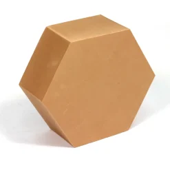 Red & Brown Hexagon Foam Building Blocks 24 Pack