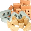 Role Play Foam House Bricks Breeze Blocks and Wooden Effect Building Blocks Bundle 77 Pack