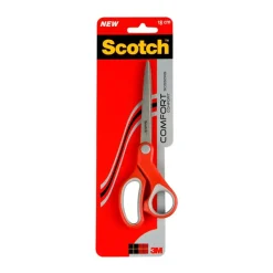 Scotch Comfort Scissors, Stainless Steel, Ambidextrous, 180mm
