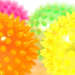 Set Of 5 Sensory UV Soft Spikey Balls