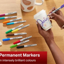 Sharpie Permanent Fine Markers Assorted Fun Colours (Pack 18)