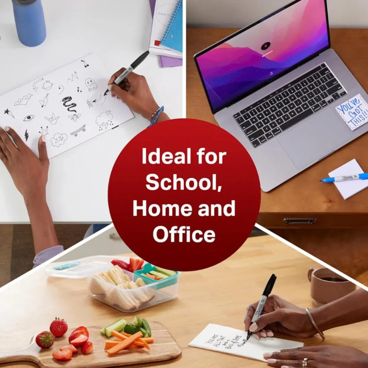 Sharpie Permanent Fine Markers Assorted Fun Colours (Pack 18)